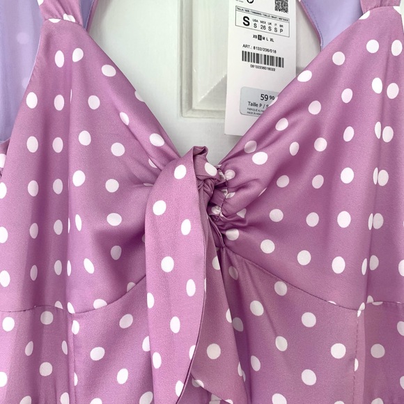 Zara midi polka dot dress - Picture 4 of 6